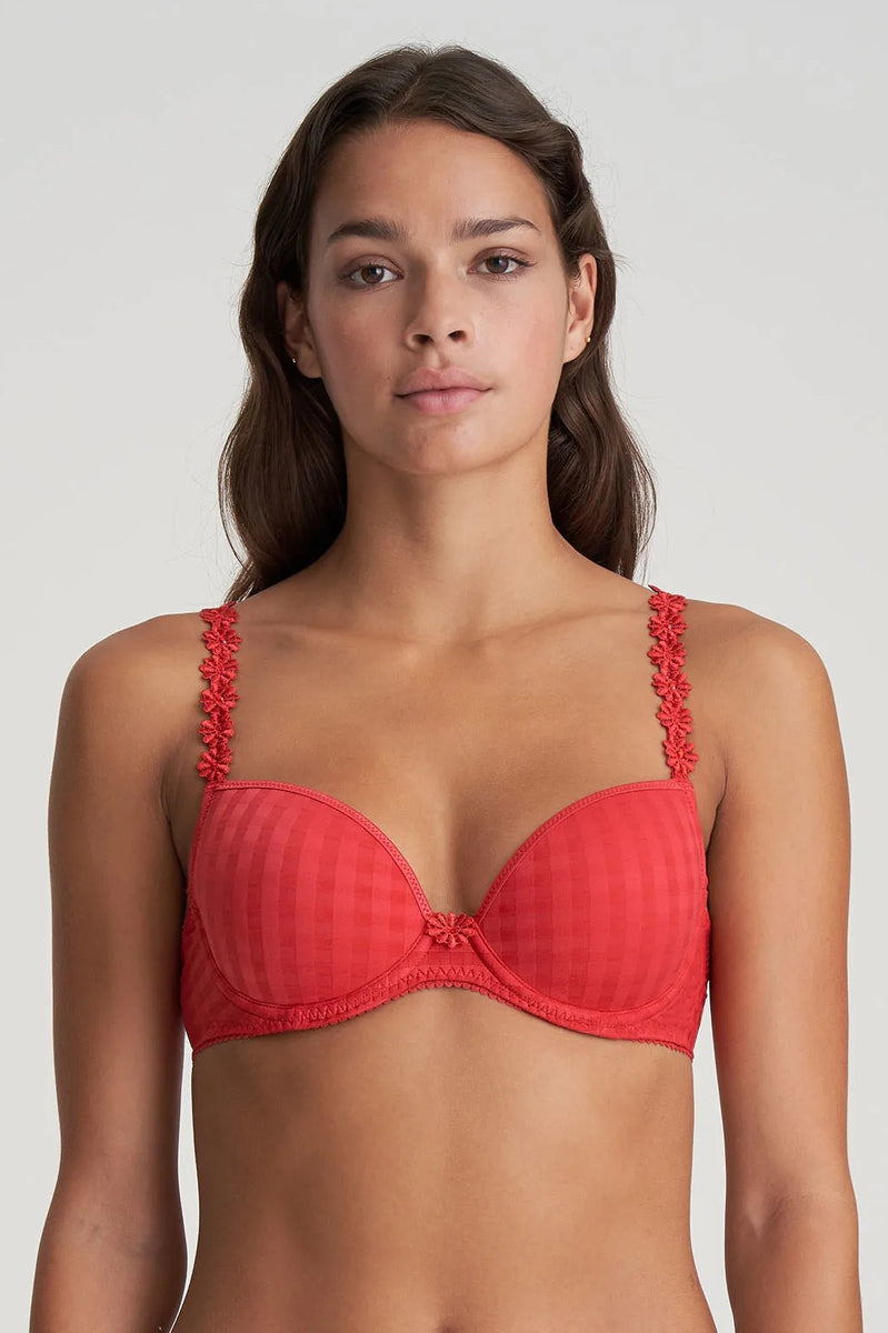 Marie Jo Avero Padded Plunge Bra in Scarlet B To F Cup