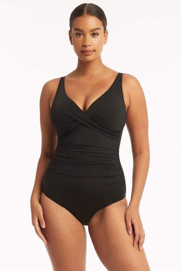 Sea Level Essentials Cross Front Multifit One Piece