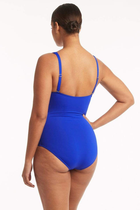 Sea Level Essentials Cross Front One Piece