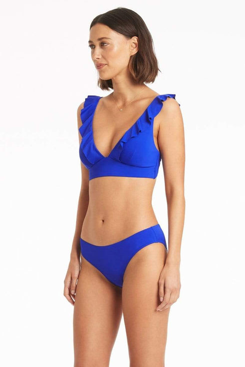 Sea Level Essentials Frill Bra Top