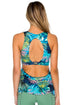 Luli Fama Mojito Inner Top Racer Back Overlay Tank Top
