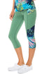 Luli Fama Mojito Pintucked Side Capri Legging