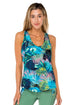 Luli Fama Mojito Inner Top Racer Back Overlay Tank Top
