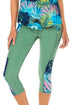 Luli Fama Mojito Pintucked Side Capri Legging