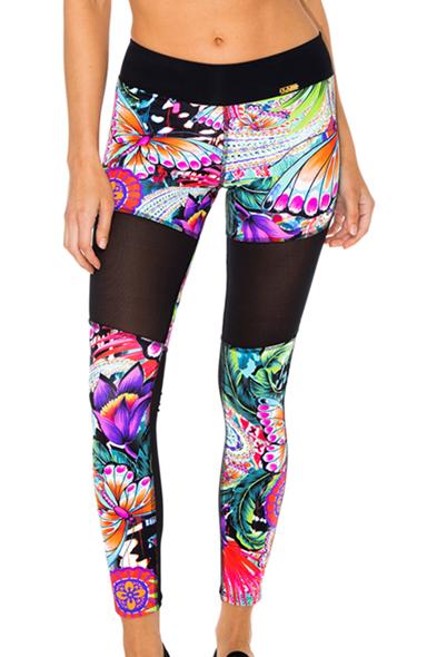 Luli Fama Viva Cuba Mesh Cut Out Legging