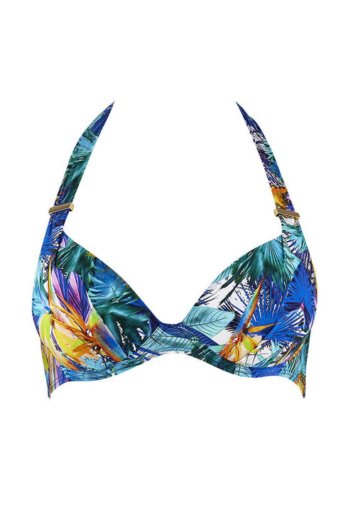 Aubade Fleurs Tropicale Moulded Plunge Bikini Top