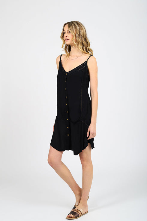 Koy Resort Miami STRAPPY BUTTON UP DRESS