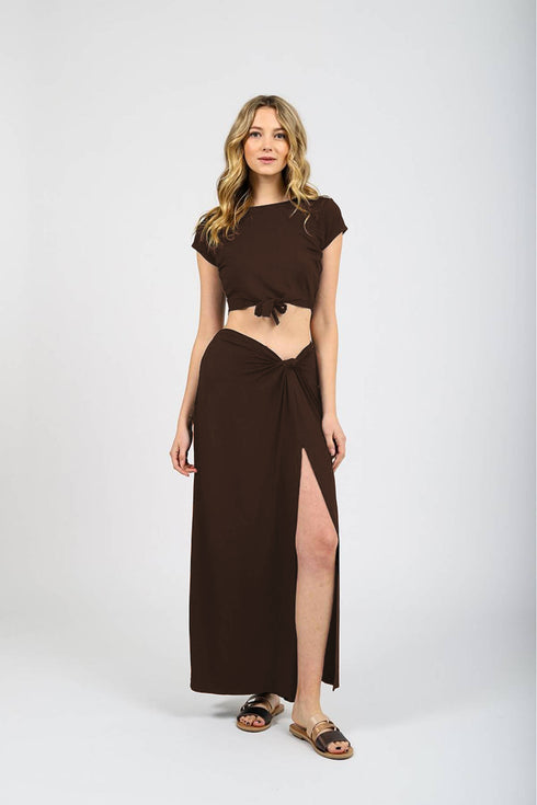 Koy Resort Laguna Maxi Skirt W/Knot