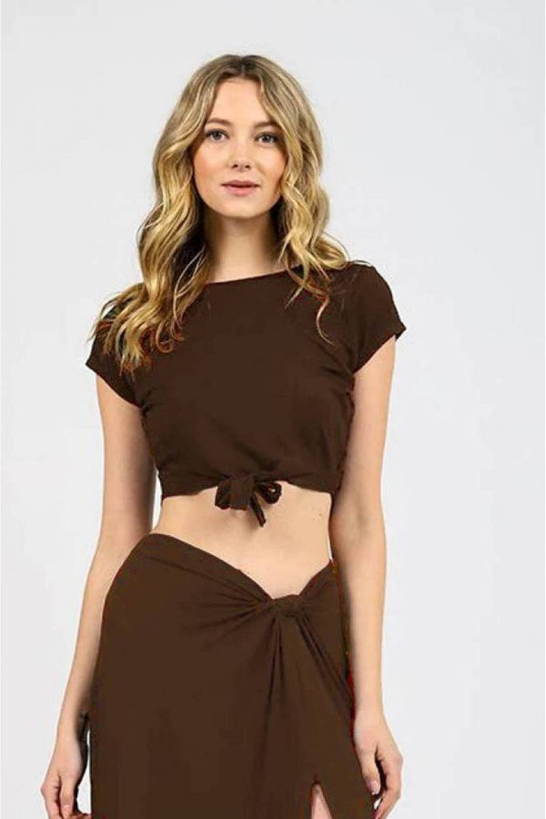 Koy Resort Laguna Tie Front Top