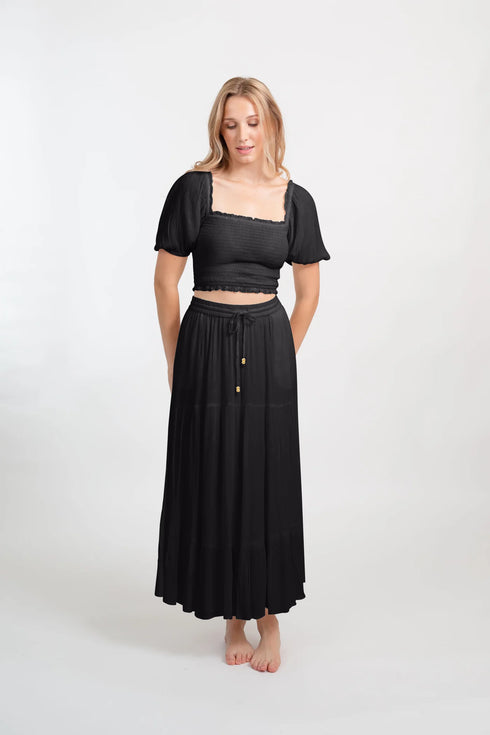 Koy Resort Miami Tiered Long Skirt