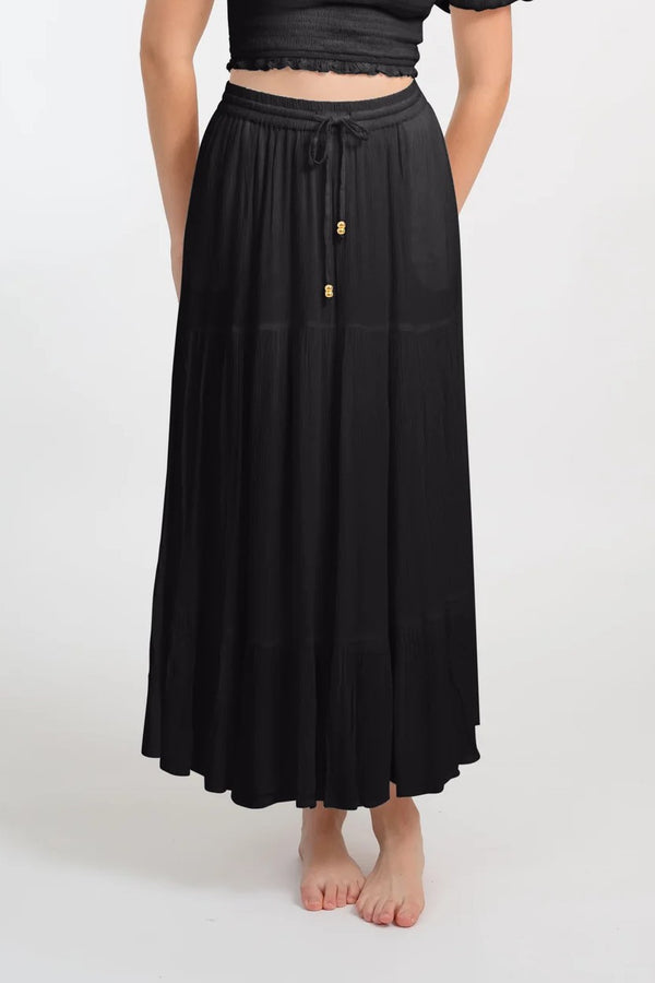 Koy Resort Miami Tiered Long Skirt