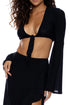 Luli Fama Cosita Buena Resortwear Bell Sleeve Crop Top