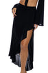 Luli Fama Cosita Buena Resortwear Ruffle High Lo Slit Skirt