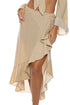 Luli Fama Cosita Buena Ruffle High Lo Slit Skirt