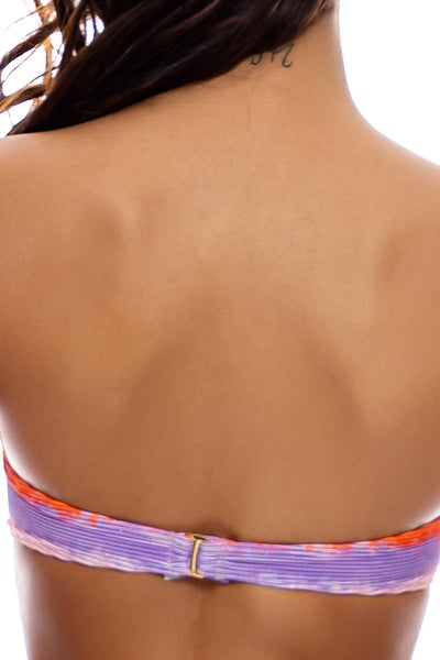 Luli Fama Miami Sunsets UNDERWIRE PUSH UP BANDEAU TOP