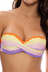 Luli Fama Miami Sunsets UNDERWIRE PUSH UP BANDEAU TOP
