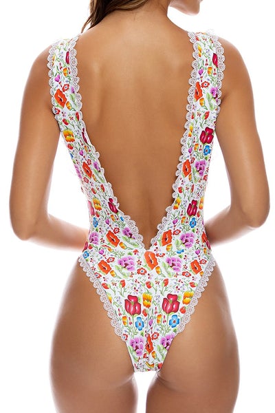 Luli Fama Amor Y Playa DEEP V BODYSUIT
