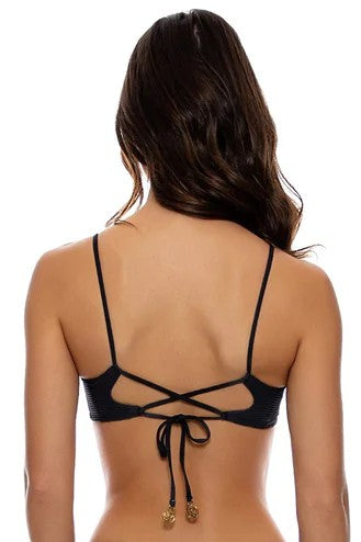 Luli Fama Hot Tropics Scoop Neck Cut Out Top