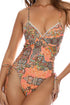 Luli Fama Seashell Jewel PEEK A BOO UNDERWIRE ONE PIECE BODYSUIT