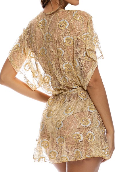 Luli Fama Luli Lux PLAYERA RUFFLE DRESS