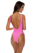 Luli Fama Beach Fuzz Open Side One Piece Bodysuit