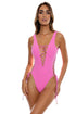 Luli Fama Beach Fuzz Open Side One Piece Bodysuit