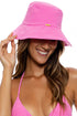 Luli Fama Beach Fuzz Wide Brim Bucket Hat
