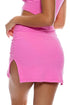 Luli Fama Beach Fuzz Side Slit Skirt