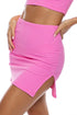 Luli Fama Beach Fuzz Side Slit Skirt