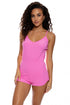 Luli Fama Beach Fuzz Spaghetti Strap Short Romper