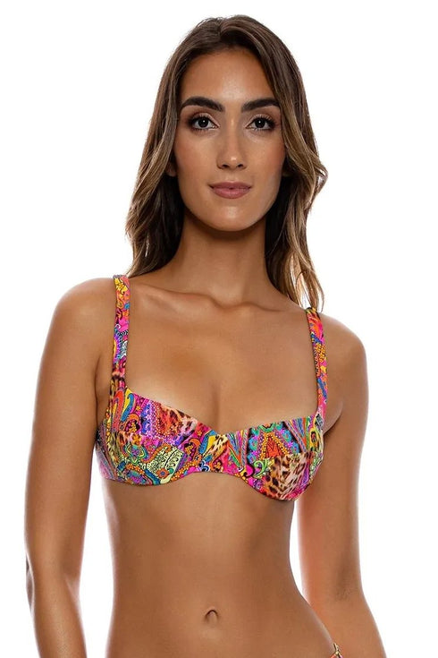 Luli Fama Shore Thing Wide Strap Balconette Top