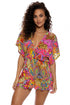 Luli Fama Shore Thing Playera V Neck Ruffle Dress