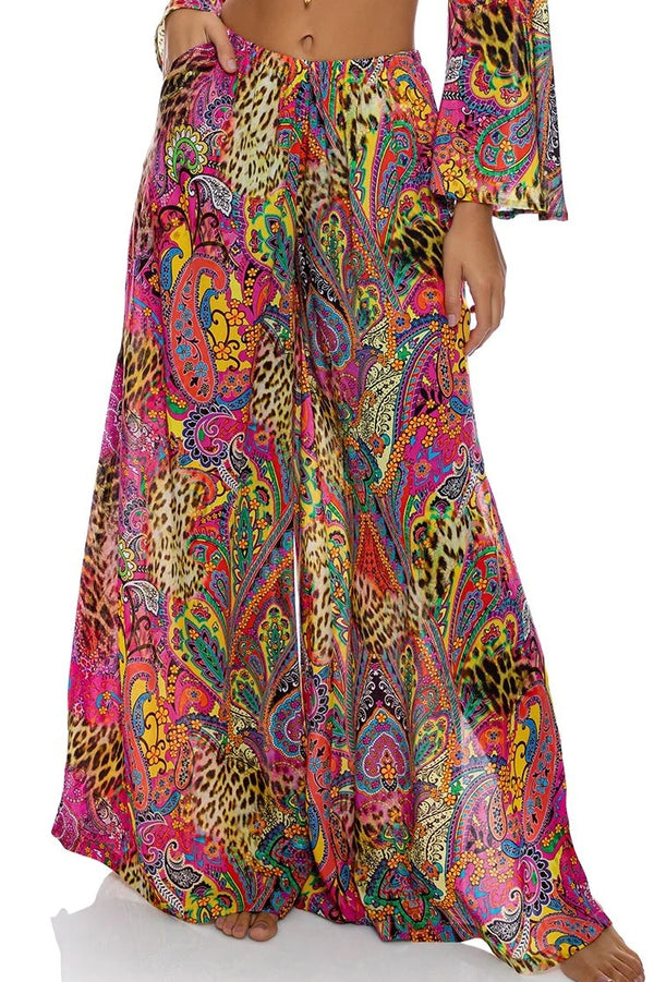 Luli Fama Shore Thing Open Sides Wide Leg Pant