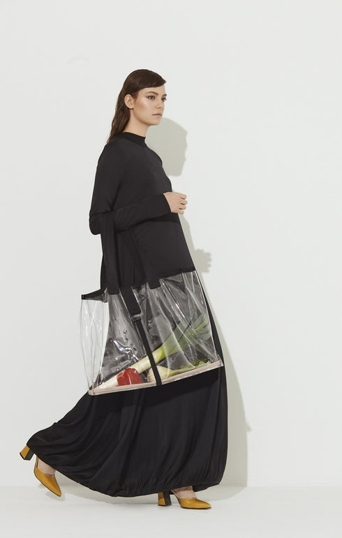Shan Shan-msp LONG stretch silk DRESS