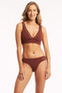 Sea Level Lola Shimmer Long Line Tri Bra