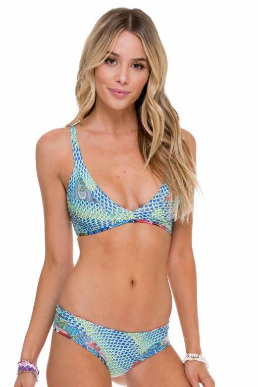 Luli Fama Inked Babe Ink Mesh Reversible Sporty Top