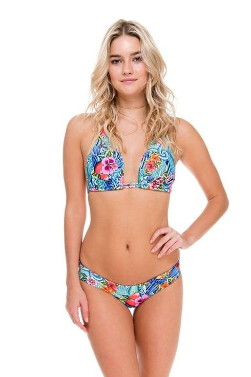 Luli Fama Inked Babe Triangle Halter Top