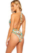 Luli Fama Untamed Front Twist Halter One Piece