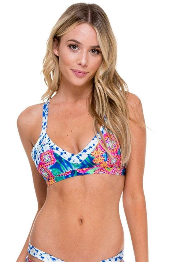 Luli Fama Beautiful Mess Trimmed V-Top