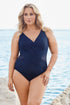 MiracleSuit Illusionists Plus Size Crossover One Piece