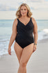 MiracleSuit Illusionists Plus Size Crossover One Piece