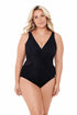 MiracleSuit Illusionists Plus Size Crossover One Piece