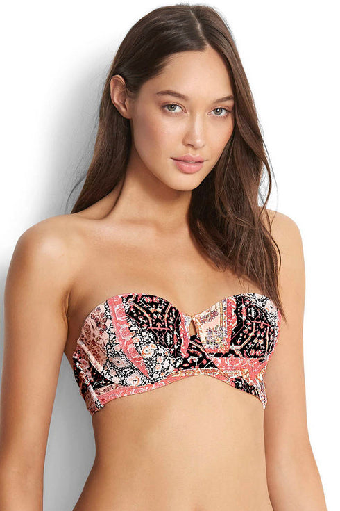 Seafolly Moroccan Moon Strapless Bustie Bikini Top