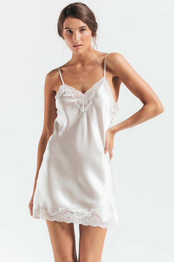 Nk Imode Morgan Lace Spaghetti Silk Chemise