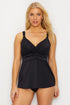 MiracleSuit Solid Underwire Plunge Tankini Top