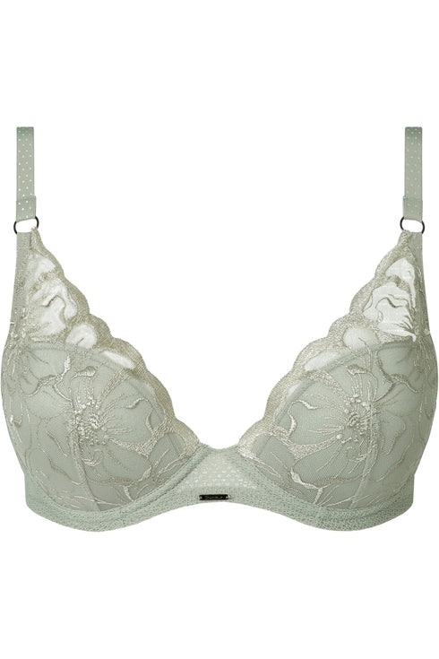 Chantelle Fleurs Lace Plunge T-shirt Bra