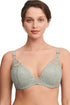 Chantelle Fleurs Lace Plunge T-shirt Bra