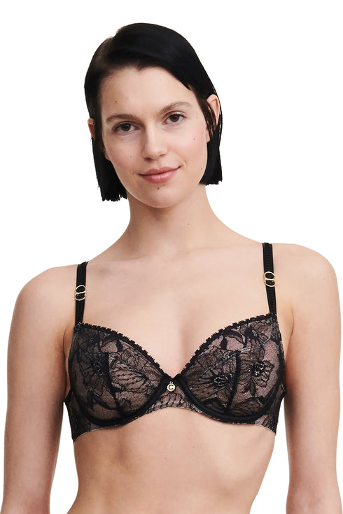 Chantelle Orchids Plunge Unlined Bra