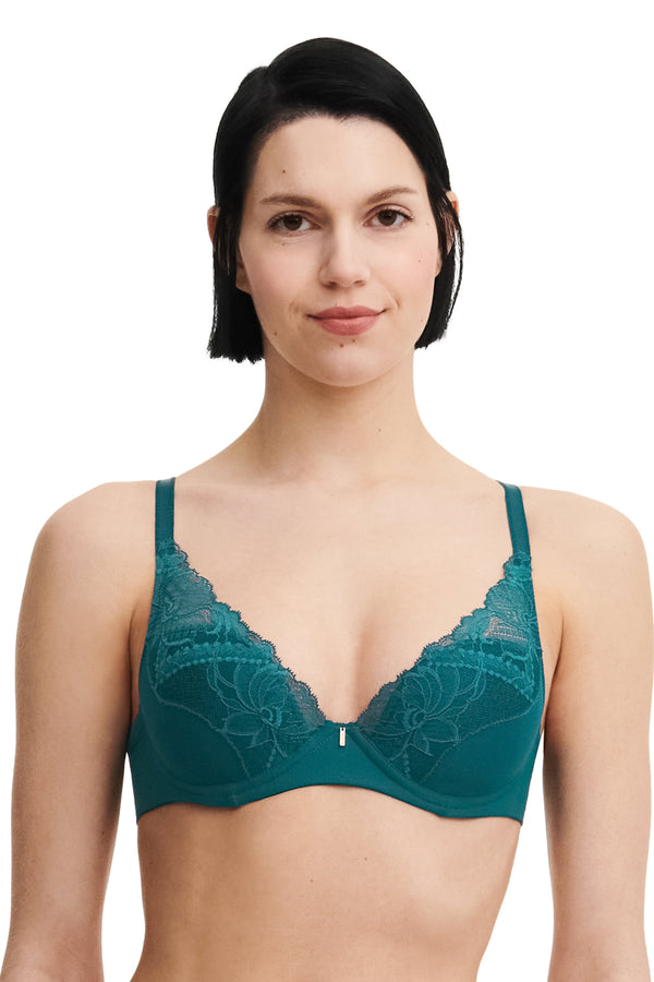 Chantelle Orangerie Dream Lace Plunge T-shirt Bra