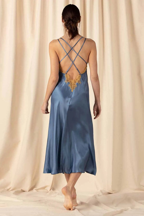 Nk Imode Natasha Open Back Long Gown